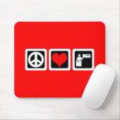 FriedensLiebe unterrichten Mousepad (Mit Mouse)