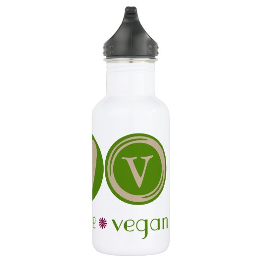 FriedensLiebe vegan Edelstahlflasche (Rechts)