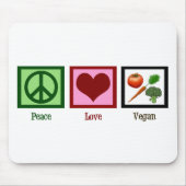 FriedensLiebe vegan Mousepad (Vorne)