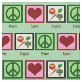 FriedensLiebe vegan Stoff (Nahaufnahme)