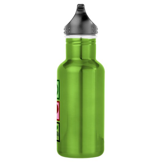 FriedensLiebe-Vegetarier Trinkflasche (Rechts)