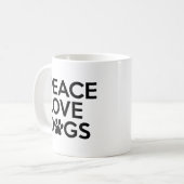 FriedensLiebe verfolgt Kaffee-Tasse Kaffeetasse (Vorderseite Links)