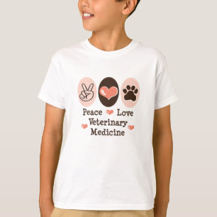 FriedensLiebe-Veterinärmedizin-Kindert-shirt T-Shirt