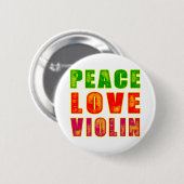 FriedensLiebe-Violine Button (Vorne & Hinten)
