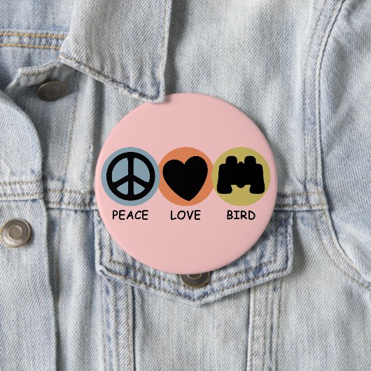 FriedensLiebe-Vogel Button (Beispiel)