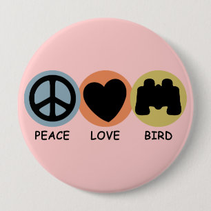 FriedensLiebe-Vogel Button