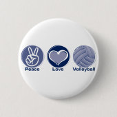 FriedensLiebe-Volleyball Button (Vorderseite)