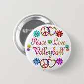FRIEDENSLiebe-VOLLEYBALL Button (Vorne & Hinten)