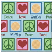 FriedensLiebe-Waffeln Stoff (Nahaufnahme)
