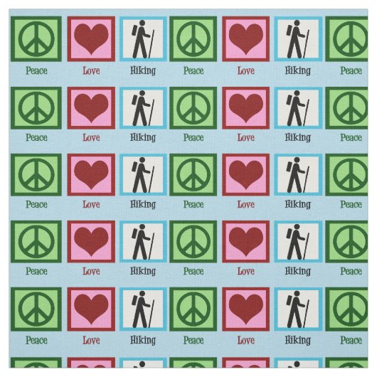 FriedensLiebe-Wandern Stoff (Muster)