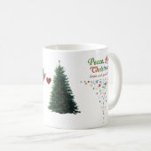 Friedensliebe Weihnachtsklassiktasse – Einfache Wo Kaffeetasse (VorderseiteRechts)