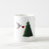 Friedensliebe Weihnachtsklassiktasse – Einfache Wo Kaffeetasse (Mittel)
