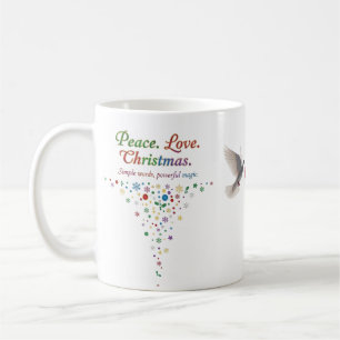 Friedensliebe Weihnachtsklassiktasse – Einfache Wo Kaffeetasse