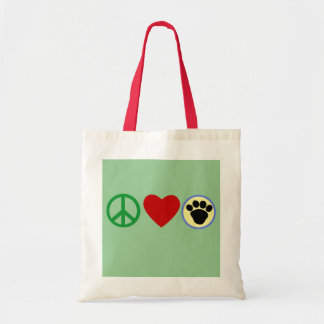 FriedensLiebe-Welpen-Tatzen-T-Shirts, Geschenke Tragetasche