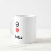 FriedensLiebe Westie Kaffeetasse (Vorderseite Links)