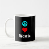 FriedensLiebe Westie Kaffeetasse (Links)