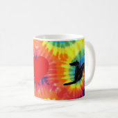 FriedensLiebe-Windhund Kaffeetasse (VorderseiteRechts)