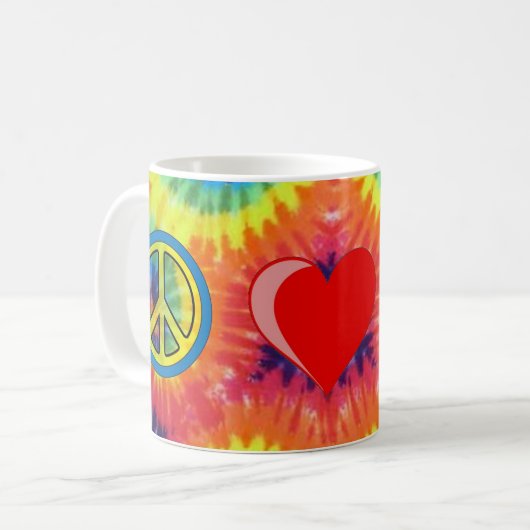 FriedensLiebe-Windhund Kaffeetasse (Vorderseite Links)