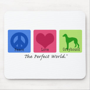 FriedensLiebe-Windhund Mousepad