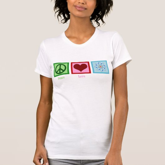 FriedensLiebe-Wissenschaft T-Shirt (Vorderseite)