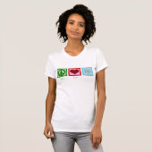 FriedensLiebe-Wissenschaft T-Shirt (Vorne ganz)