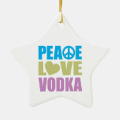 FriedensLiebe-Wodka Keramik Ornament (Hinten)