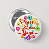 FRIEDENSLiebe Yoga Button (Vorne & Hinten)