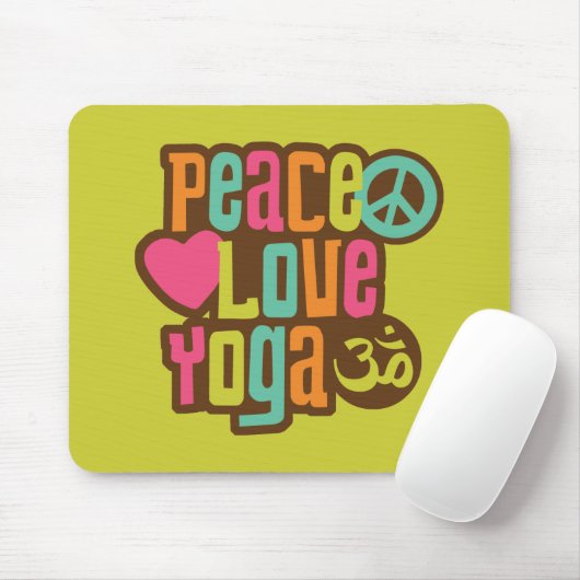 FriedensLiebe-Yoga Mousepad (Mit Mouse)