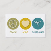 FriedensLiebe-Zahl Skate Visitenkarte (Rückseite)