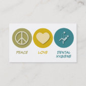 FriedensLiebe-zahnmedizinische Hygiene Visitenkarte (Rückseite)