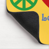 FriedensLiebe-Zwillings-astrologischer Entwurf Mousepad (Ecke)