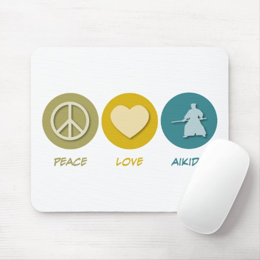 FriedensLiebeAikido Mousepad (Mit Mouse)