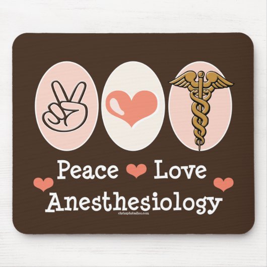 FriedensLiebeAnesthesiology Mousepad (Vorne)
