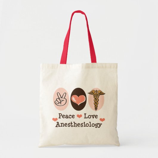 FriedensLiebeanesthesiology-Taschen-Tasche Tragetasche (Vorne)