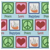 FriedensLiebeBagpipes Stoff (Nahaufnahme)