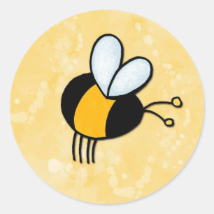 FriedensLiebebienen Runder Aufkleber