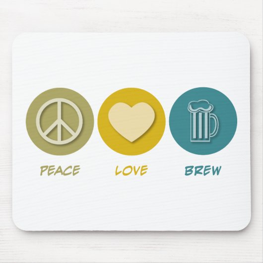 FriedensLiebeBrew Mousepad (Vorne)