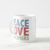 FriedensLiebeDulcimers Kaffeetasse (Vorderseite Links)