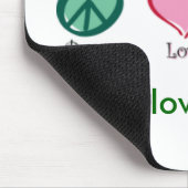 FriedensLiebeglück, FriedensLiebeglück, Erbse… Mousepad (Ecke)