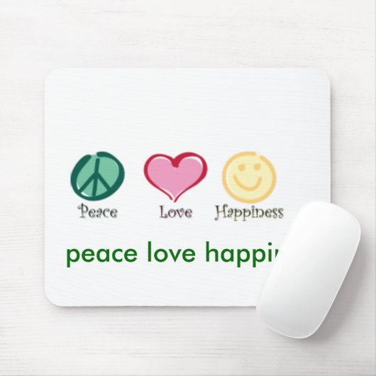 FriedensLiebeglück, FriedensLiebeglück, Erbse… Mousepad (Mit Mouse)