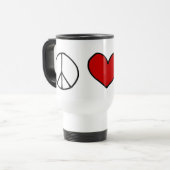 FriedensLiebeGnome Reisebecher (Vorderseite Links)