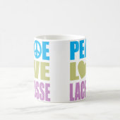 FriedensLiebeLacrosse Kaffeetasse (Mittel)
