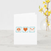 FriedensLiebeLacrosse quadriert Anmerkung Karte (Gelbe Blume)