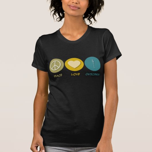 FriedensLiebeOsteopathy T-Shirt (Vorderseite)