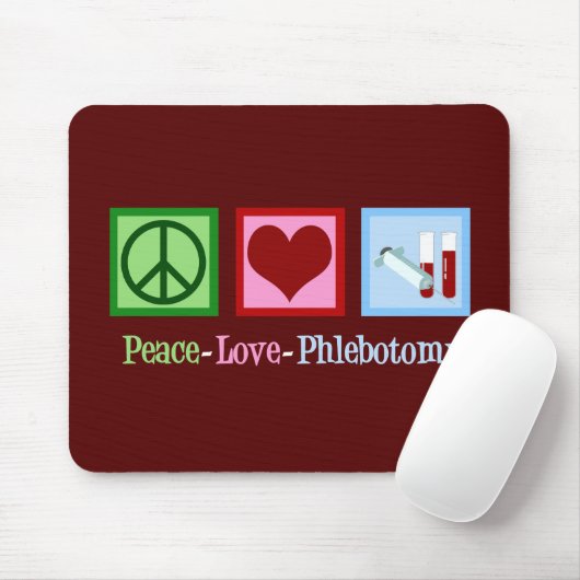 FriedensLiebePhlebotomy Mousepad (Mit Mouse)