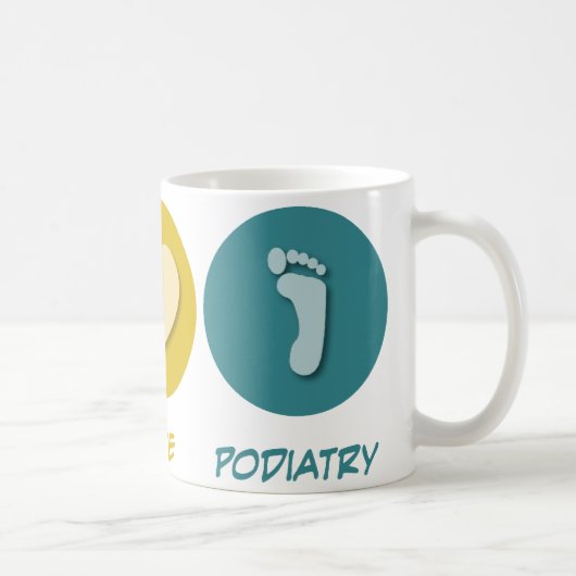 FriedensLiebePodiatry Kaffeetasse (Rechts)