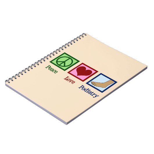 FriedensLiebePodiatry Notizblock (Linke Seite)