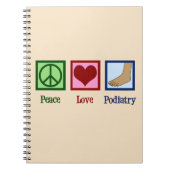 FriedensLiebePodiatry Notizblock (Vorderseite)