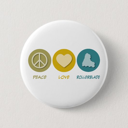 FriedensLiebeRollerblade Button (Vorderseite)