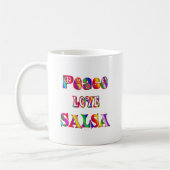 FriedensLiebeSalsa Kaffeetasse (Links)